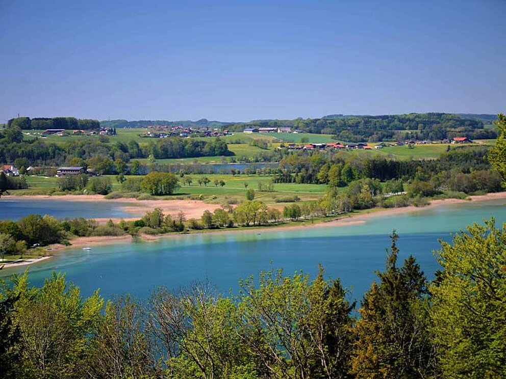 Blick über die Trumer Seen