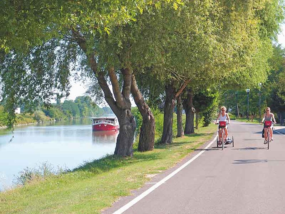 Radweg in der Nähe von Venedig