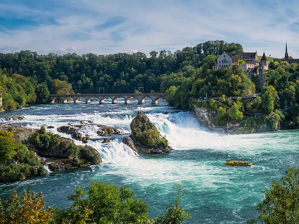 Wasserfälle des unteren Rhein in Schaffhausen