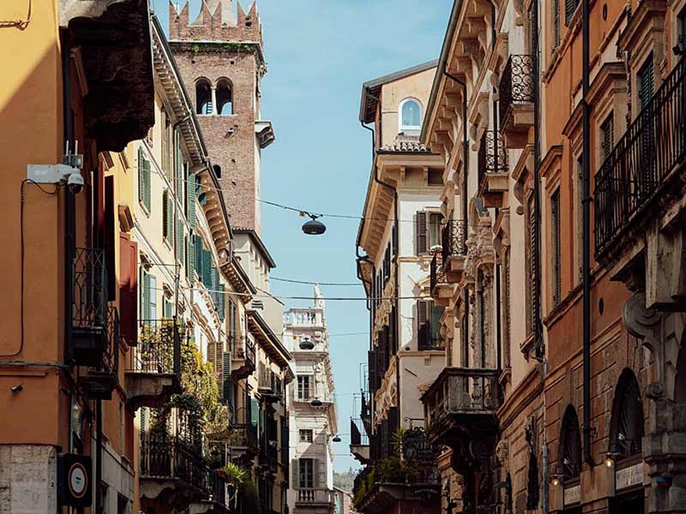 eine Gasse in Verona