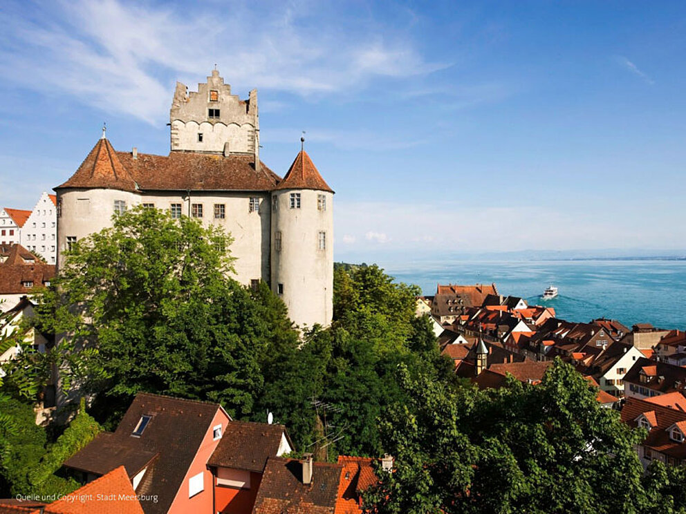 Schloss Meersburg am Bodensee in Deutschland
