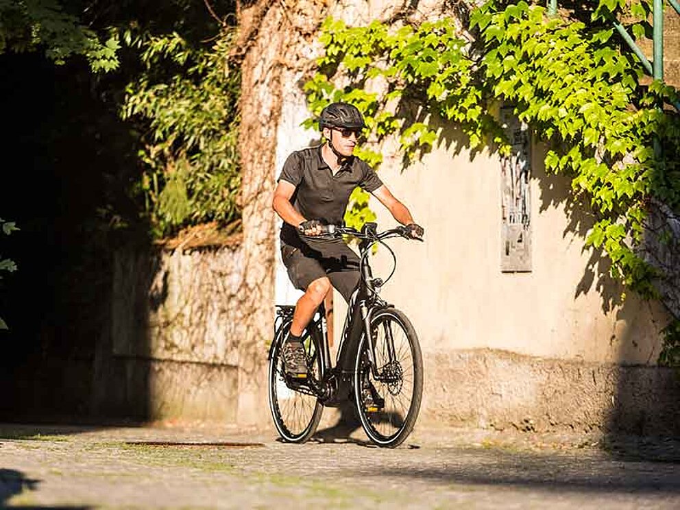 KTM-Radfahrer unterwegs