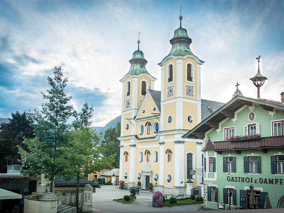 Ansicht der Kirch in St. Johann in Tirol