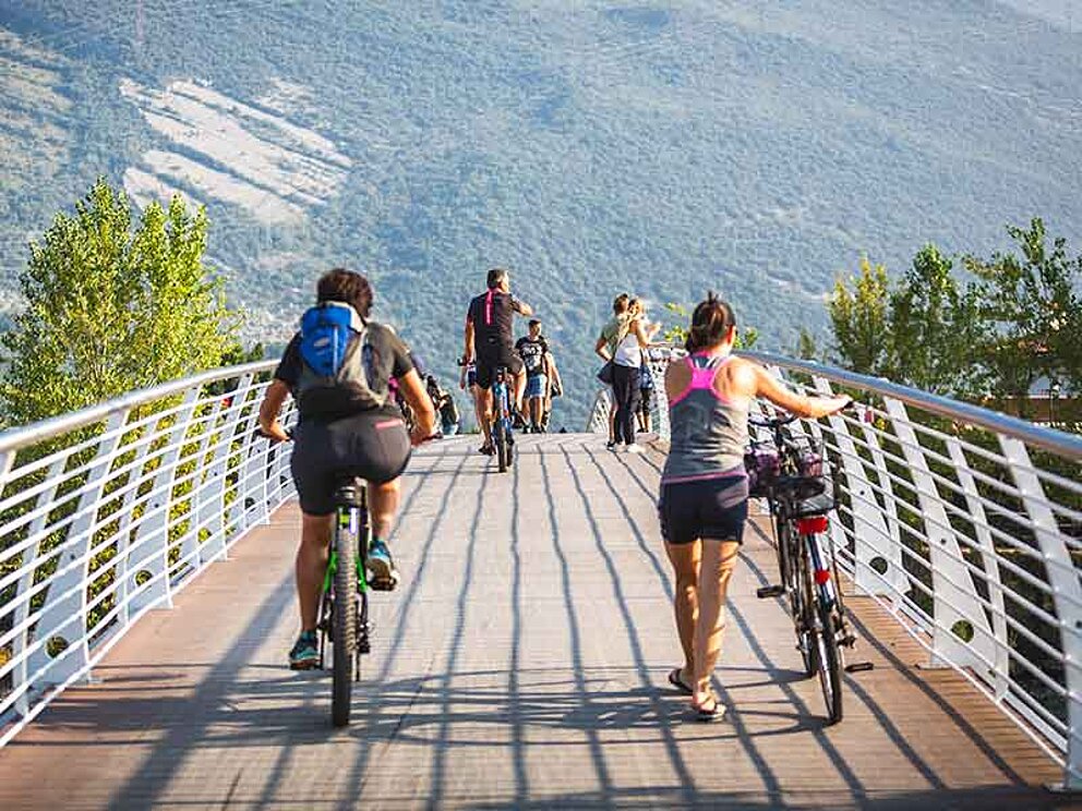 Auf dem Radweg in Trentino!