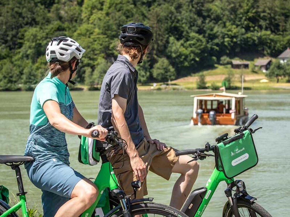 Donauradweg bei der Schlögener Schlinge