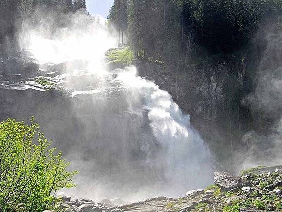 Wasserfall in Krimml am Tauernradweg