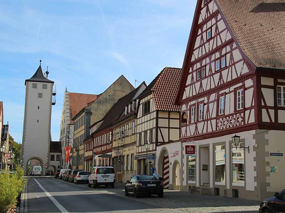 Stadt Haßfurt am Main in Deutschland