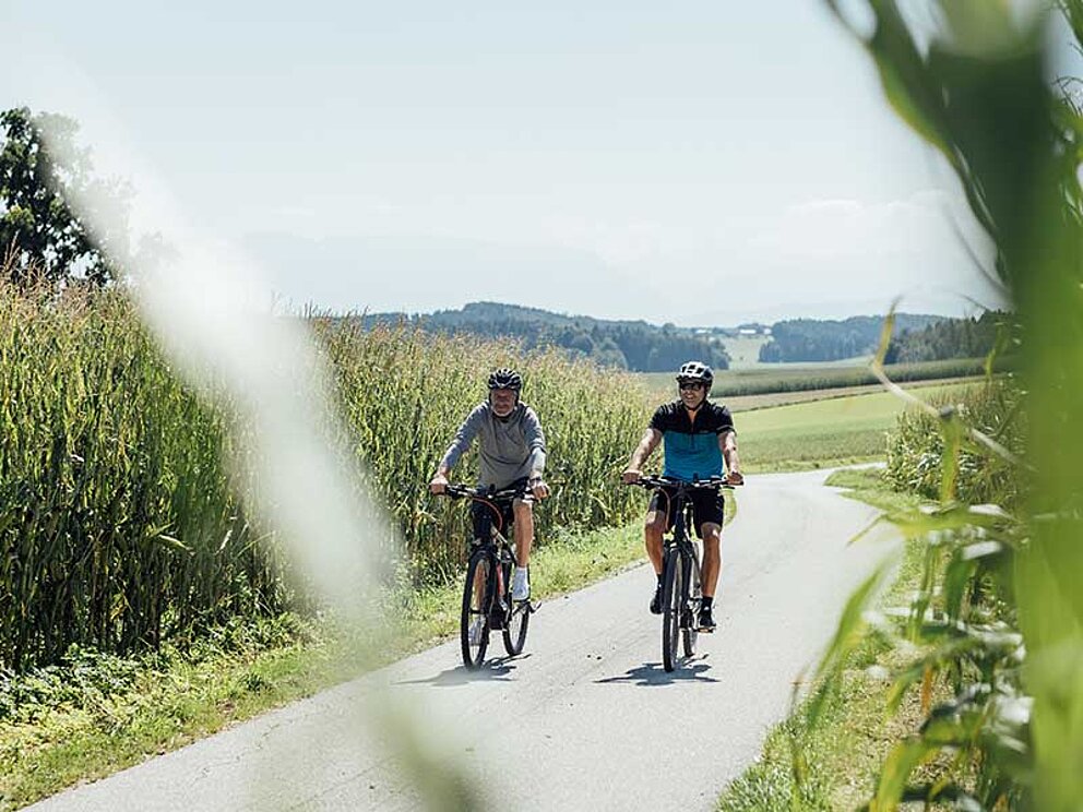 Radfahren auf dem Tauern-Radweg in Oberösterreich