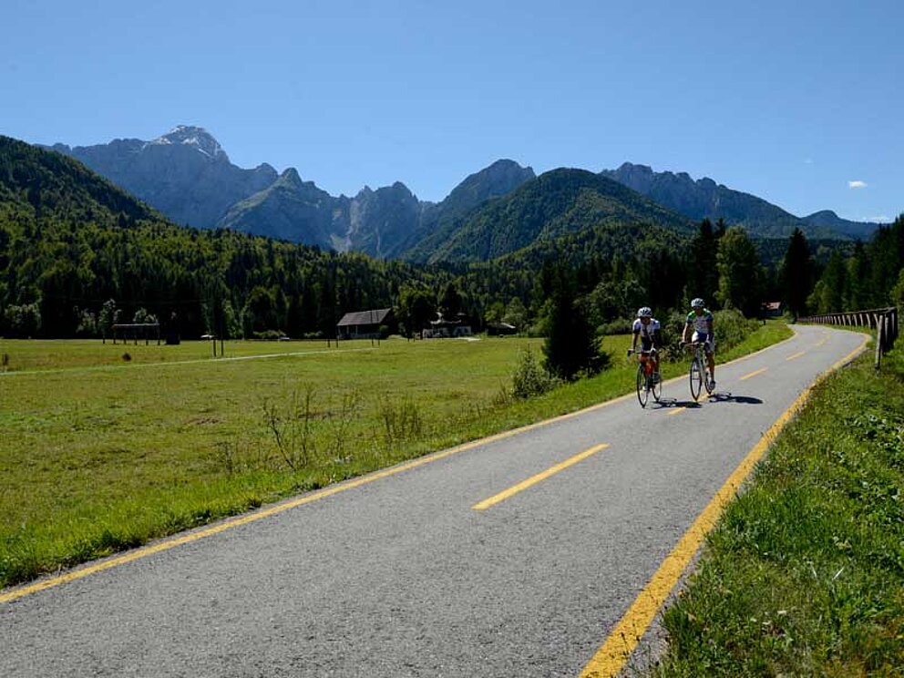 Radfahren bei Tarvis