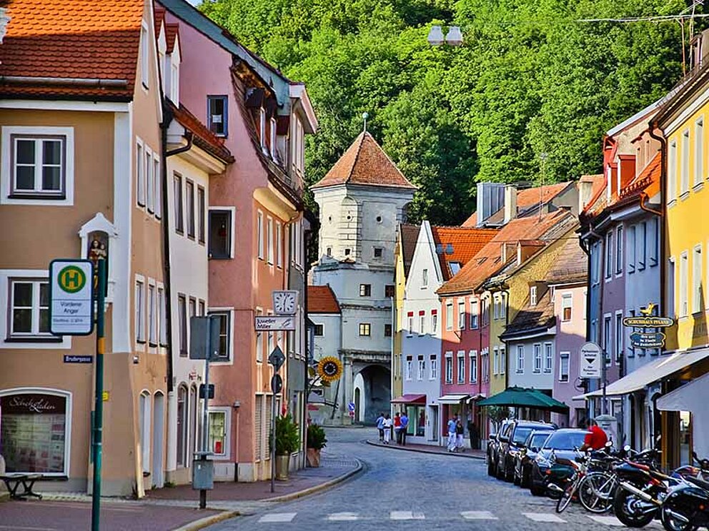 Unterwegs durch die Innenstadt in Landsberg am Lech