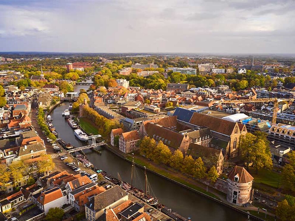 Luftaufnahme der Stadt