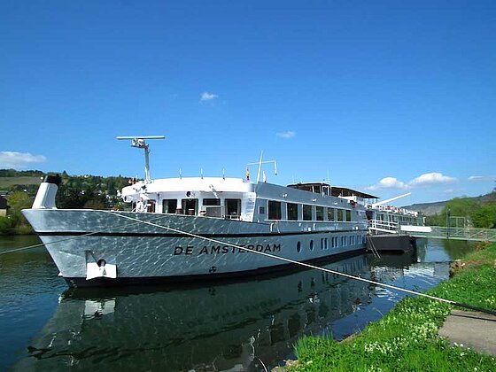 Ansicht des Flusskreuzfahrt-Schiffes De Amsterdam
