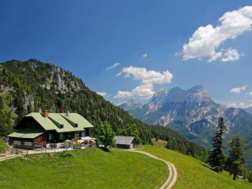 Schutzhaus auf der Grabneralm