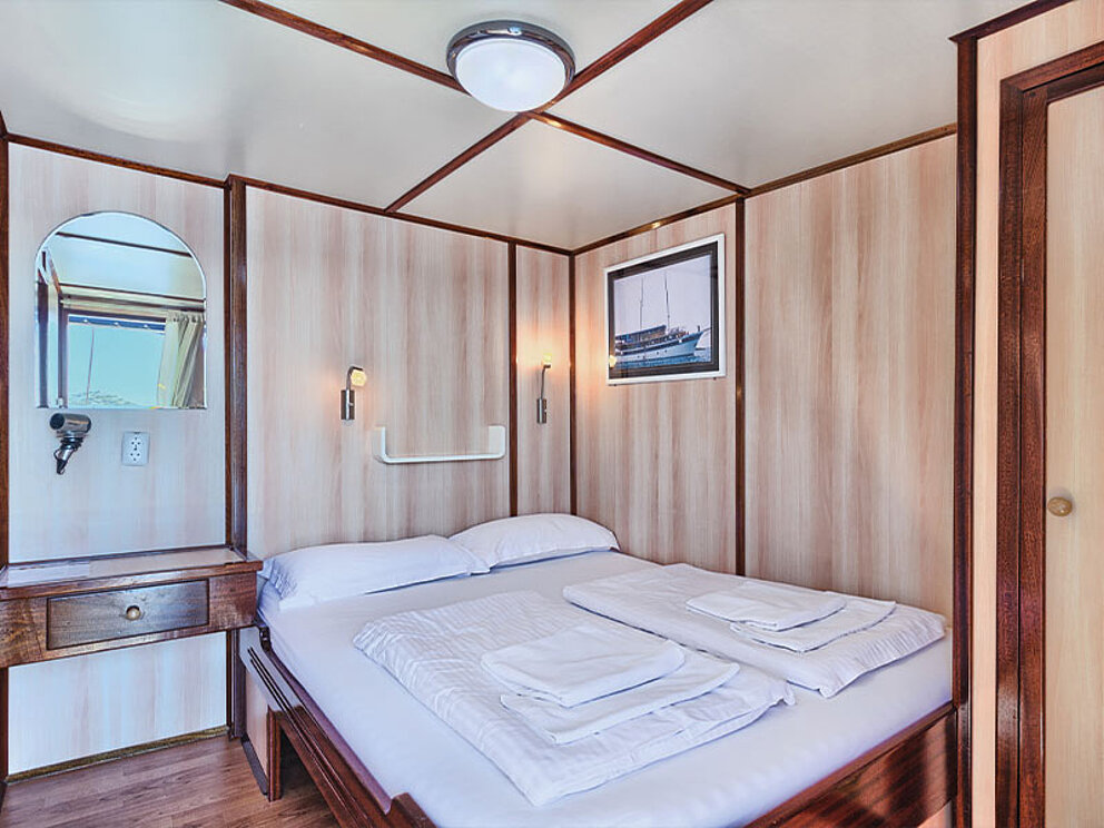Doppelkabine mit Doppelbett