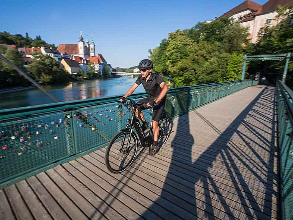 Brücke in Steyr am Ennsradweg