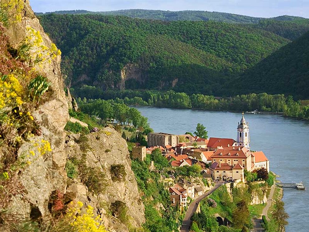 Blick auf Dürnstein in der Wachau