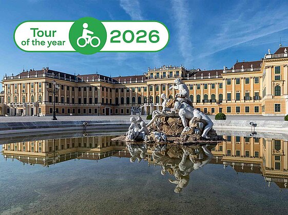 Exterior view of Schönbrunn Palace with disruptor in the "Tour of the Year 2026" picture