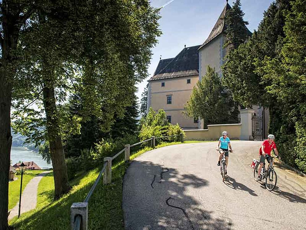 Schloß Greinburg Rad-Abfahrt zum Donauradweg
