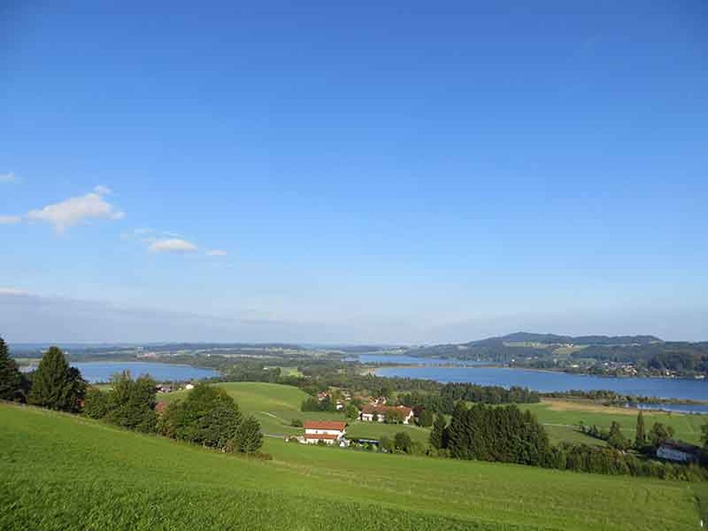 Dreiseenblick über das Salzburger Seenland