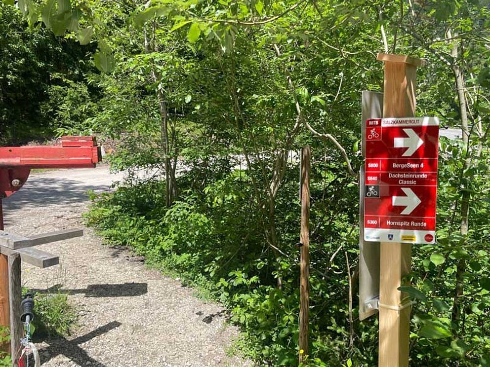 Die neue Beschilderung an der Dachsteinrunde