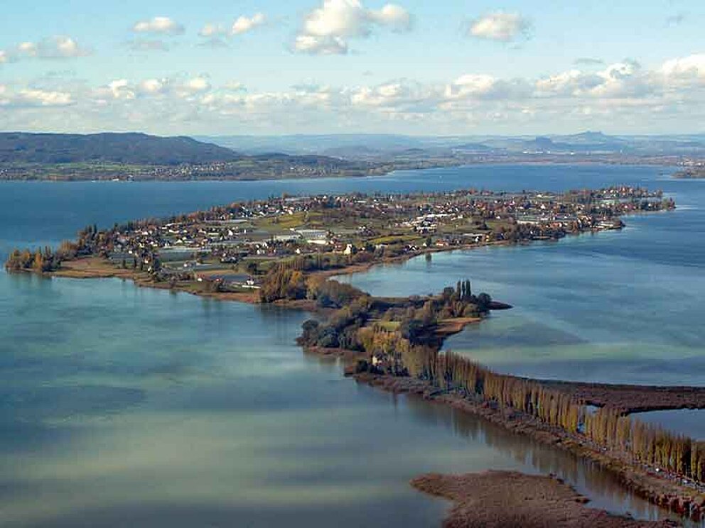 view of the island of Reichenau, Lake Constance