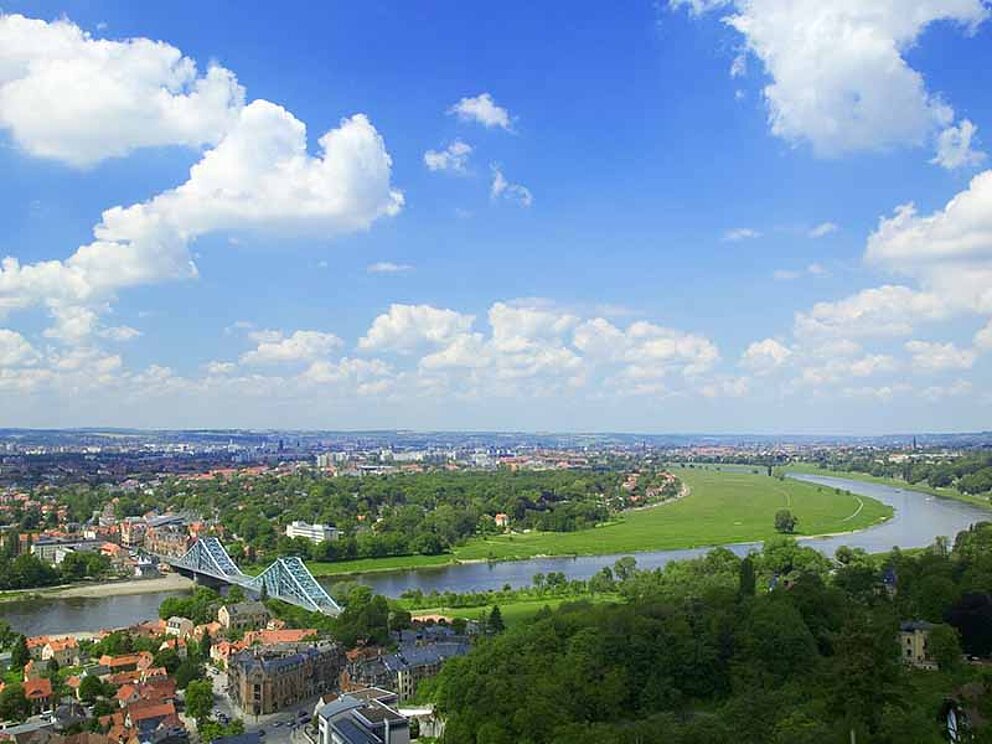 Blick übers Elbtal