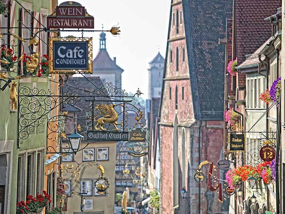 Schmiedgasse in Rothenburg in Deutschland