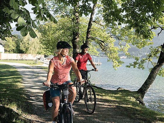 Radfahren am Wolfgangsee