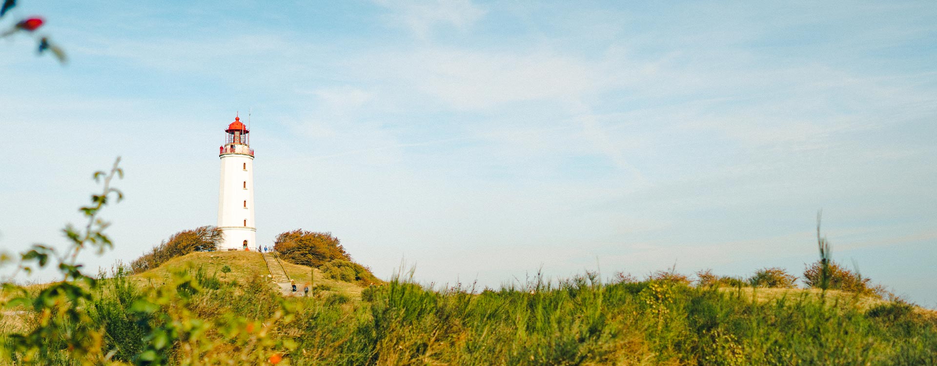 Leuchtturm am Dornbuch auf der Ostsee-Insel Hiddensee 